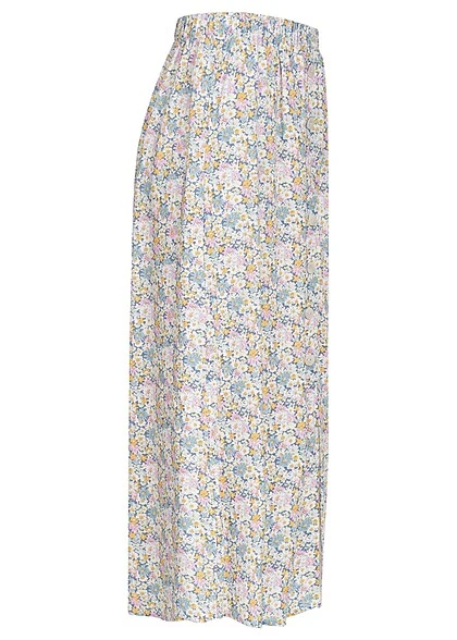 ONLY Damen Viskose Longform Rock Mit Deko Knofleiste AOP Blumen Print Coronet Blau Mc 2 ONLY Damen Viskose Longform Rock Mit Deko Knofleiste AOP Blumen Print Coronet Blau Mc – Bild 2