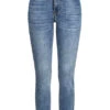 Cloud5ive Damen High-Waist Skinny Jeans Hose 5-Pockets Denim Blau