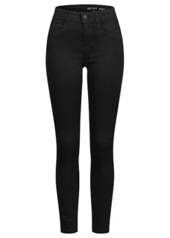 Noisy May Damen NOOS Slim Fit Shaper Jeans Hose 5-Pockets Schwarz Denim