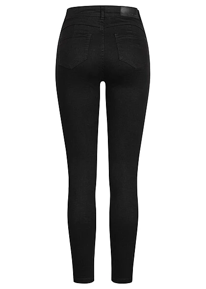 Noisy May Damen NOOS Slim Fit Shaper Jeans Hose 5-Pockets Schwarz Denim 3 Noisy May Damen NOOS Slim Fit Shaper Jeans Hose 5-Pockets Schwarz Denim – Bild 3