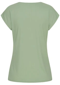 Seventyseven Lifestyle Damen Disney T-Shirt Mickey Mouse Print Grün Gold -Onlyy Kleidung Geschaft 22069011 1