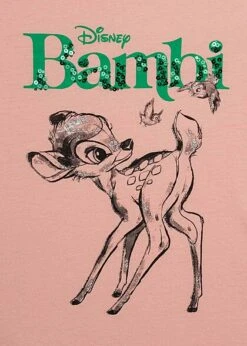 Seventyseven Lifestyle Damen Disney T-Shirt Mit Bambi Print Rosa Grün -Onlyy Kleidung Geschaft 22069015 2