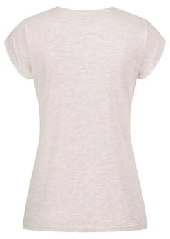 Seventyseven Lifestyle Damen Disney T-Shirt Mickey Mouse Print Beige Melange Schwarz -Onlyy Kleidung Geschaft 22069030 1