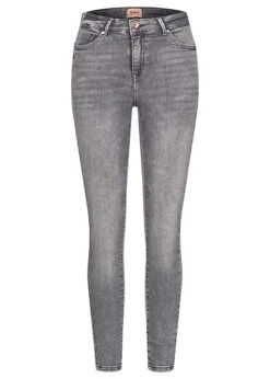 ONLY Damen NOOS Skinny Jeans Hose Mit 5-Pockets Grau Denim