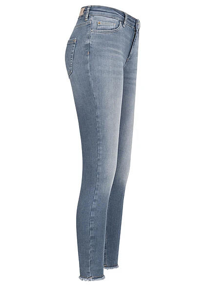 ONLY Damen NOOS Skinny Jeans Hose Mit 5-Pockets Washed Look Special Blau Grau Denim 2 ONLY Damen NOOS Skinny Jeans Hose Mit 5-Pockets Washed Look Special Blau Grau Denim – Bild 2