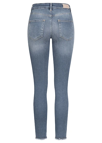 ONLY Damen NOOS Skinny Jeans Hose Mit 5-Pockets Washed Look Special Blau Grau Denim 3 ONLY Damen NOOS Skinny Jeans Hose Mit 5-Pockets Washed Look Special Blau Grau Denim – Bild 3