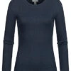 Aware By Vero Moda Damen NOOS Ribbed Longsleeve Navy Blau