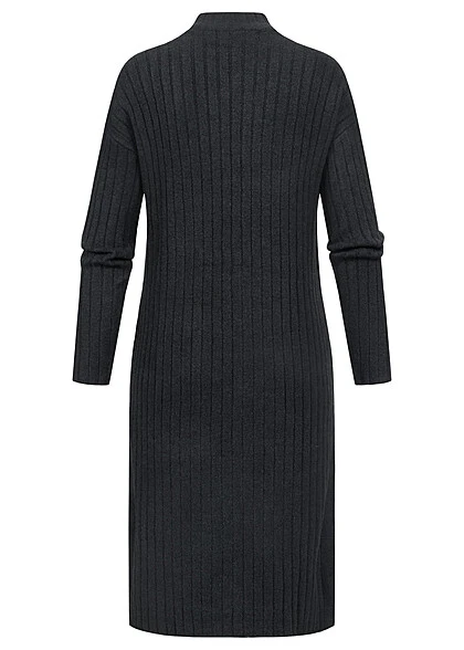 Vero Moda Damen Maxi Kleid Langarm M. High-Neck Rundhals Schwarz 3 Vero Moda Damen Maxi Kleid Langarm M. High-Neck Rundhals Schwarz – Bild 3