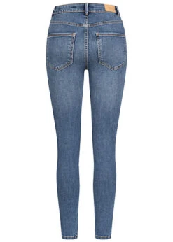 Vero Moda Damen NOOS Skinny Jeans Hose 5-Pockets Washed Look Medium Blau Denim -Onlyy Kleidung Geschaft 22120015 2