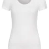 VILA Damen NOOS Basic T-Shirt Mit Rundhals Weiss