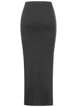 Noisy May Damen NOOS Longform High Waist Rock M. Seitlichem Schlitz Schwarz 5 Noisy May Damen NOOS Longform High Waist Rock M. Seitlichem Schlitz Schwarz -Onlyy Kleidung Geschaft 23020073 2