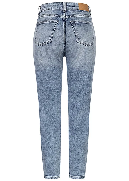 Noisy May Damen NOOS Jeans Hose Straight Fit High Waist Hell Blau Denim 3 Noisy May Damen NOOS Jeans Hose Straight Fit High Waist Hell Blau Denim – Bild 3