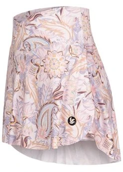Aiki Damen 2in1 Shorts Und Rock Im Wickel-Look Paisley Lavender Print Lila -Onlyy Kleidung Geschaft 23030462 2
