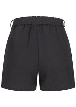 Cloud5ive Damen Musselin Shorts Mit Bindegürtel Schwarz -Onlyy Kleidung Geschaft 23036728 2
