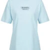 Days Beyond Damen T-Shirt Mit Dreamer Print Oceanblue Blau