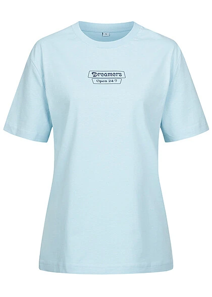 Days Beyond Damen T-Shirt Mit Dreamer Print Oceanblue Blau 1 Days Beyond Damen T-Shirt Mit Dreamer Print Oceanblue Blau