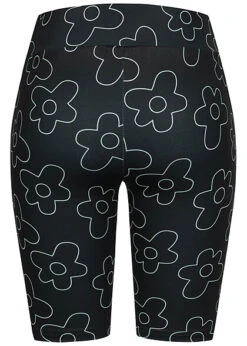 Urban Classics Ladies High Waist Shorts Mit All Over Print Blackflower Schwarz -Onlyy Kleidung Geschaft 23050037 2