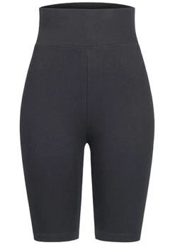 Urban Classics Damen High Waist Shorts Leggings Schwarz