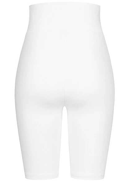 Urban Classics Damen High Waist Shorts Leggings Weiss 3 Urban Classics Damen High Waist Shorts Leggings Weiss – Bild 3