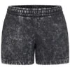 Urban Classics Damen Washed Sweat Shorts Schwarz