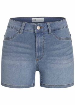 JACQUELINE DE YONG JDY By ONLY Damen NOOS High Waist Shorts 5-Pockets Light Denim Blau