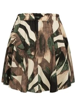 Cloud5ive Damen Sommer Rock Mit Binde-Detail Und Abstrakt Print Multicolor -Onlyy Kleidung Geschaft 23076073 2